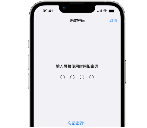 易县iPhone屏幕维修分享iPhone屏幕使用时间密码忘记了怎么办 