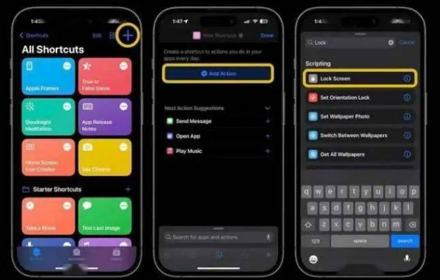 易县苹果14锁屏维修店分享iPhone14升级iOS16.4后如何创建锁屏快捷方式 