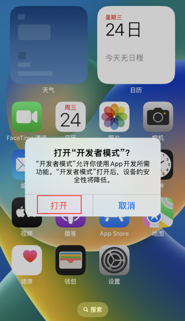 易县苹果手机维修分享如何打开开发者模式 