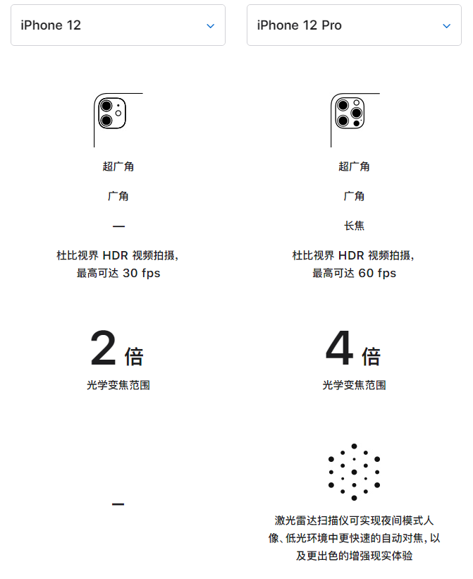 易县苹果手机维修分享苹果 iPhone 12 与 iPhone 12 Pro 选哪款 